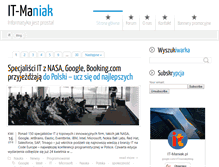 Tablet Screenshot of it-maniak.pl